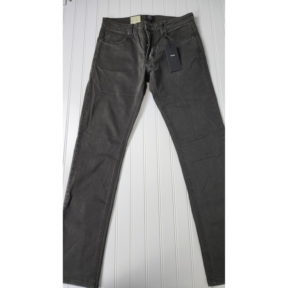 NEUW Lou Slim Twill Jeans Earth Gray‎ 30x32 NWT Premium Stockholm Designer Mens